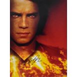 STAR WARS - HAYDEN CHRISTENSEN - ANAKIN SKYWALKER - SIGNED 16X12" - AFTAL