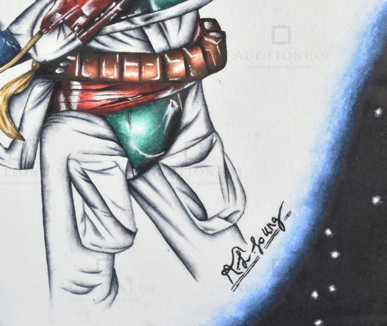 ESTATE OF JEREMY BULLOCH - STAR WARS - BOBA FETT ARTWORK - Image 2 of 4