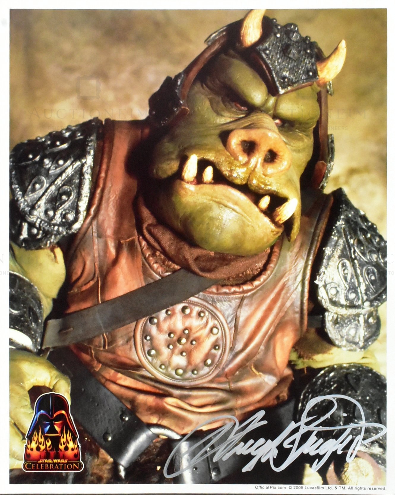 STAR WARS - HUGH SPIGHT - GAMORREAN GUARD - OFFICIAL PIX 8X10"