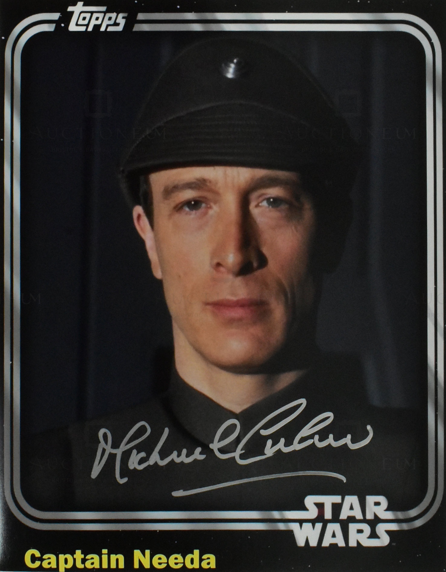 STAR WARS - MICHAEL CULVER - CAPT NEEDA - 11X14" SIGNED PHOTO