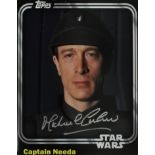 STAR WARS - MICHAEL CULVER - CAPT NEEDA - 11X14" SIGNED PHOTO