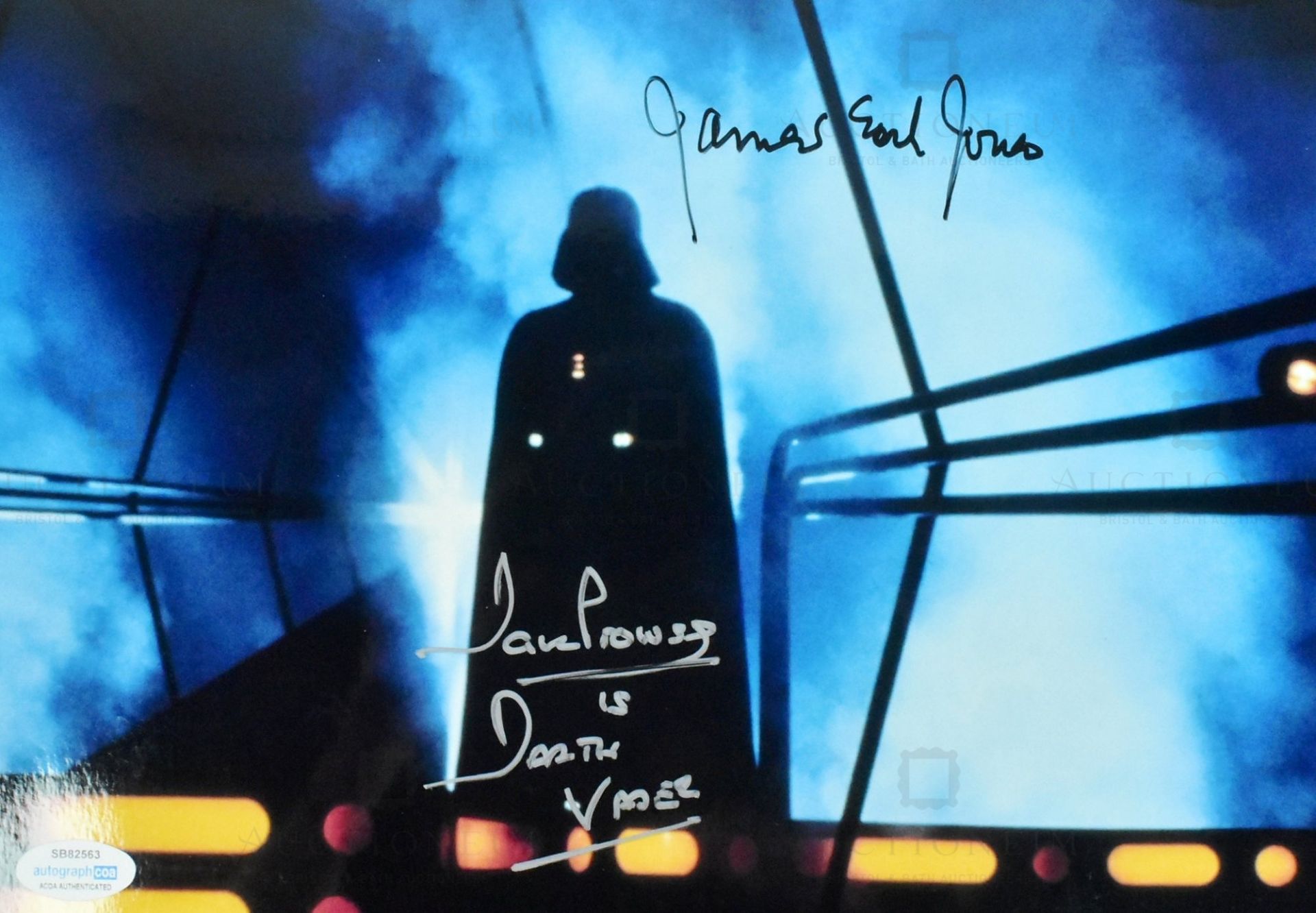 STAR WARS - DARTH VADER - PROWSE & EARL JONES SIGNED 8X12" - ACOA