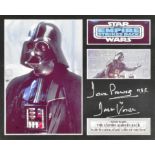 ESTATE OF DAVE PROWSE - STAR WARS - AUTOGRAPH DISPLAY