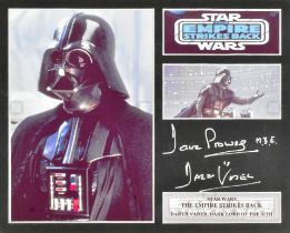 ESTATE OF DAVE PROWSE - STAR WARS - AUTOGRAPH DISPLAY