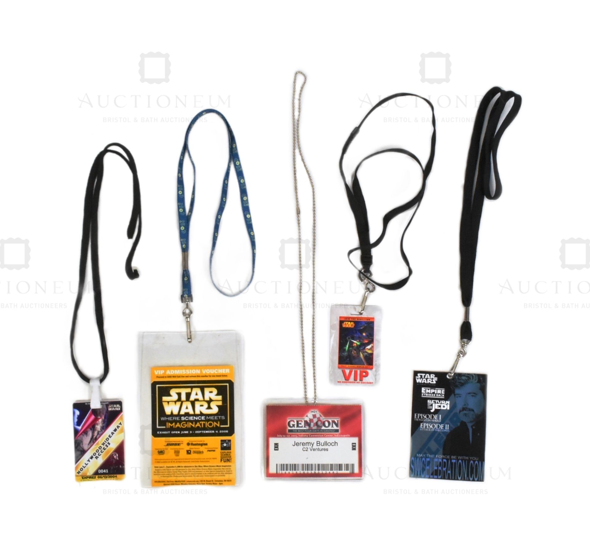 ESTATE OF JEREMY BULLOCH - STAR WARS - VARIOUS EVENT LANYARDS