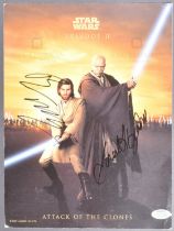 STAR WARS - EPISODE II - DUAL SIGNED PROMO CARD - JACKSON & MCGREGOR