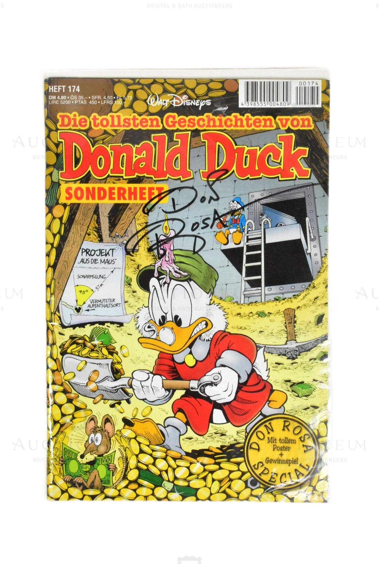 ESTATE OF JEREMY BULLOCH - DONALD DUCK - DON ROSA SIGNED COMIC BOOK