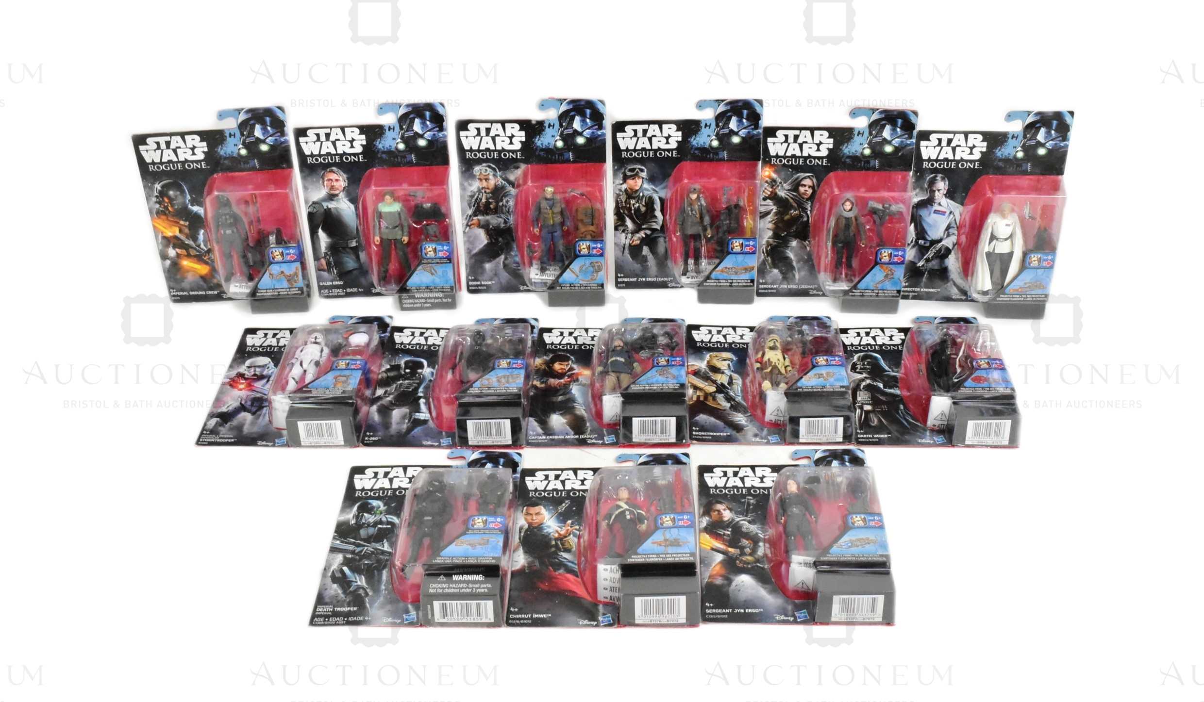 STAR WARS - ROGUE ONE - COLLECTION OF MOC CARDED ACTION FIGURES