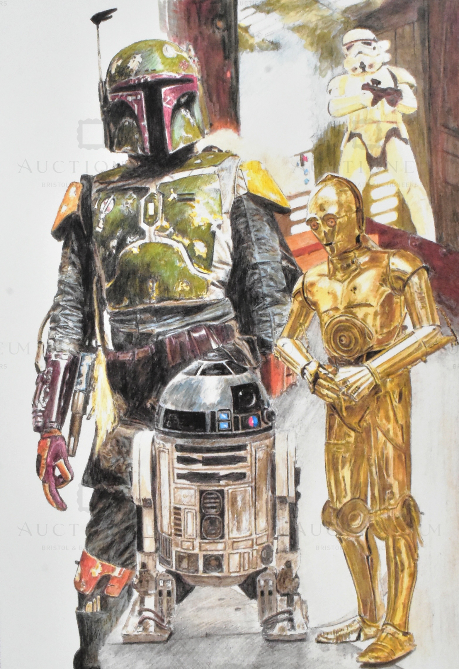 ESTATE OF JEREMY BULLOCH - STAR WARS - MAYA KUROKI FAN ARTWORK - Bild 2 aus 3