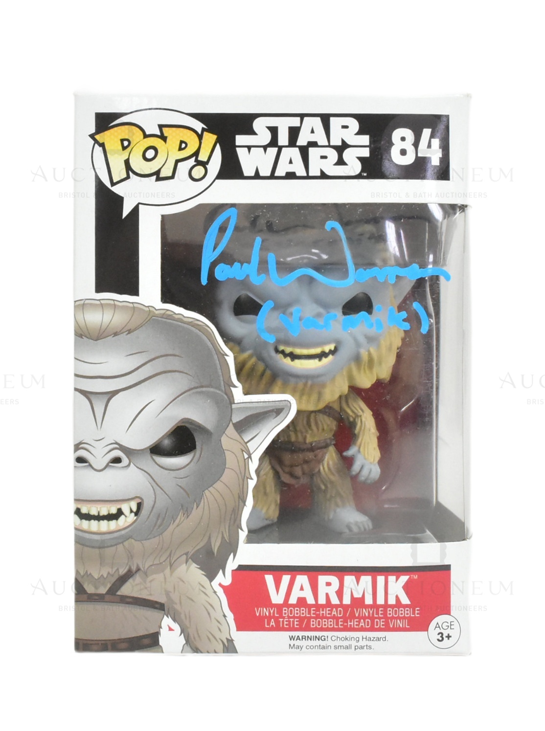 STAR WARS - PAUL WARREN (VARMIK) - SIGNED FUNKO POP VINYL FIGURE