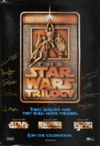 STAR WARS - SPECIAL EDITIONS - MAIN CAST SIGNED POSTER - PSA / DNA