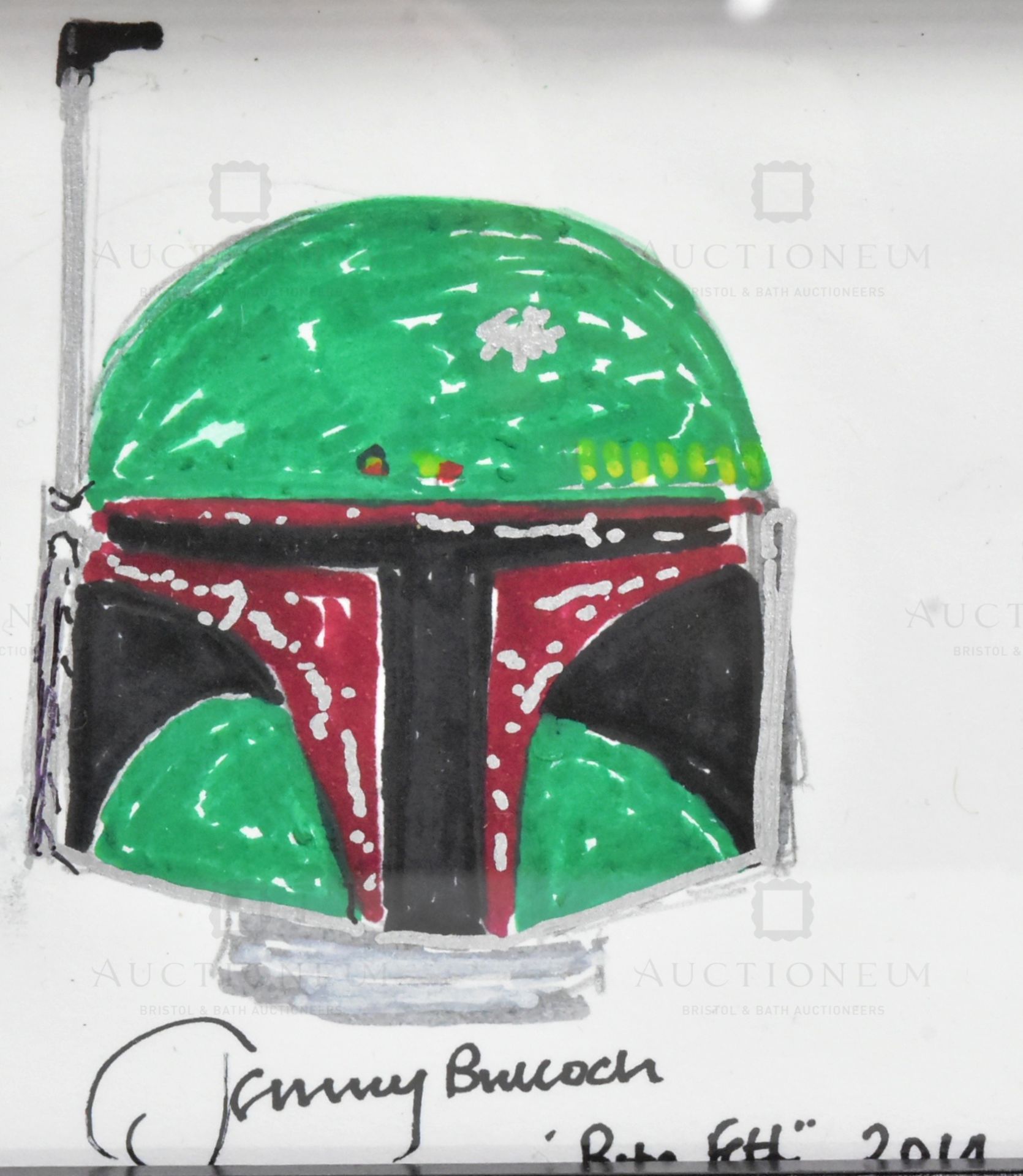 ESTATE OF JEREMY BULLOCH - BULLOCH'S OWN BOBA FETT SELF-PORTRAIT - Bild 2 aus 3