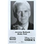 ESTATE OF JEREMY BULLOCH - BOBA FETT - SIGNED 8X10" PHOTO