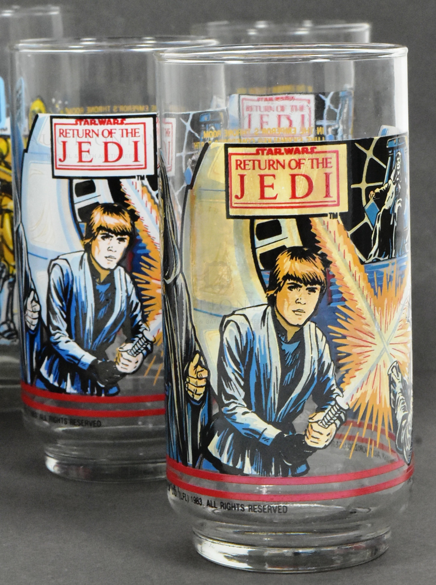 STAR WARS - VINTAGE BURGER KING PROMOTIONAL DRINKING GLASSES - Image 3 of 5