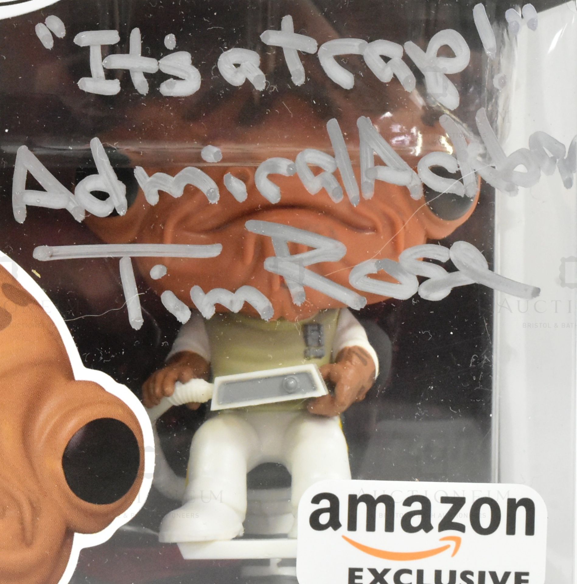 STAR WARS - TIM ROSE (ADMIRAL ACKBAR) - SIGNED AMAZON FUNKO POP - Image 2 of 5