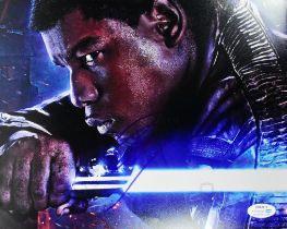 STAR WARS - JOHN BOYEGA - AUTOGRAPHED 8X10" PHOTO - ACOA