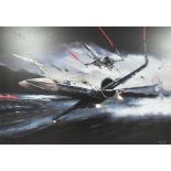 ESTATE OF DAVE PROWSE - S MOHAMED - RESISTANCE IN MOTION ALUMINIUM PRINT
