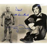 STAR WARS - ANTHONY DANIELS - SIGNED PHOTO TO ASST. DIRECTOR