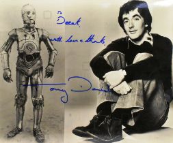 STAR WARS - ANTHONY DANIELS - SIGNED PHOTO TO ASST. DIRECTOR