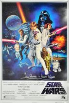 ESTATE OF DAVE PROWSE - STAR WARS - AUTOGRAPHED FULL SIZE POSTER