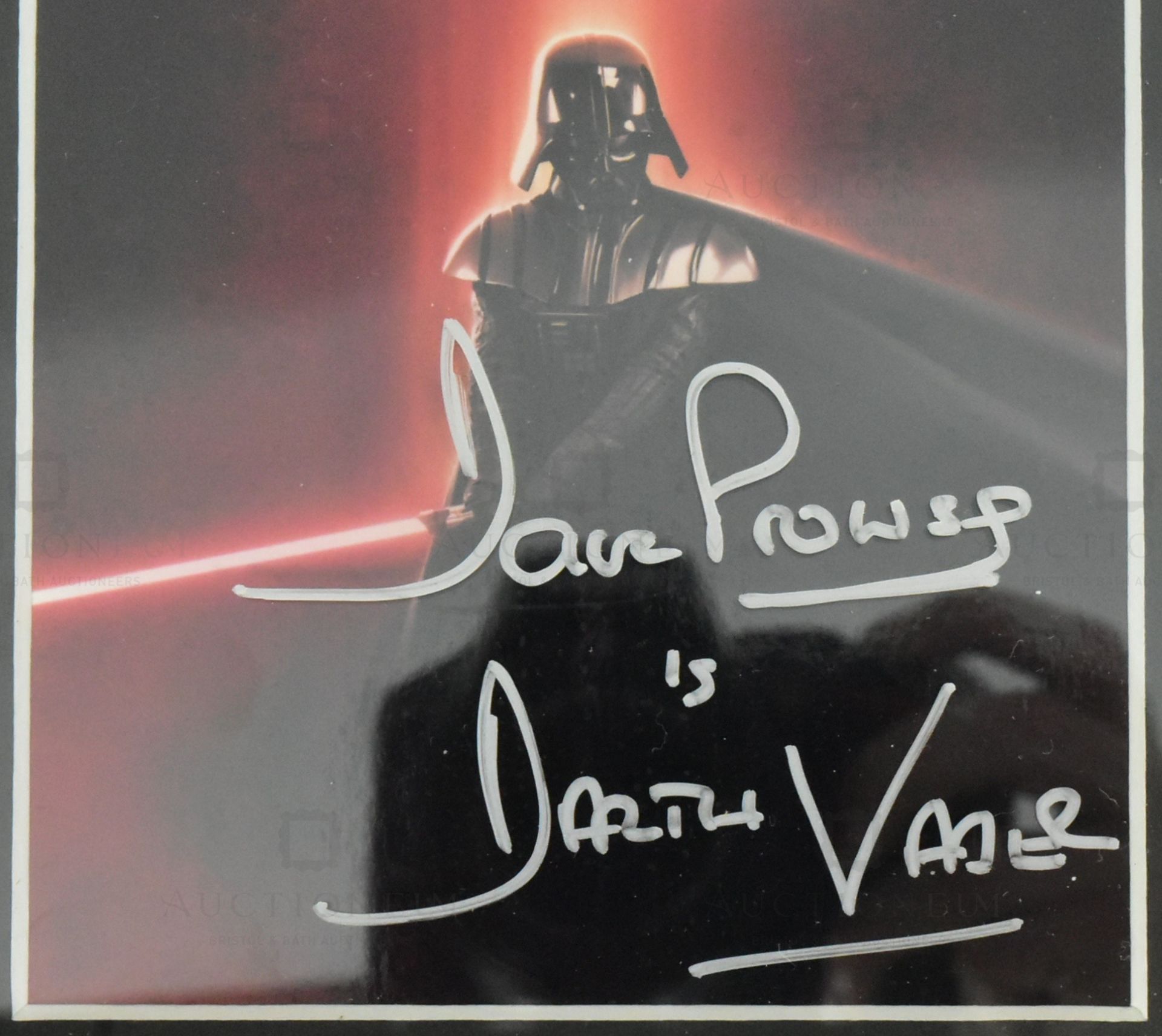 ESTATE OF DAVE PROWSE - AUTOGRAPHED FILM CEL DISPLAY - Image 4 of 5