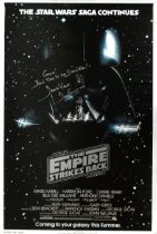 ESTATE OF DAVE PROWSE - STAR WARS - ESB - SIGNED ONE SHEET POSTER