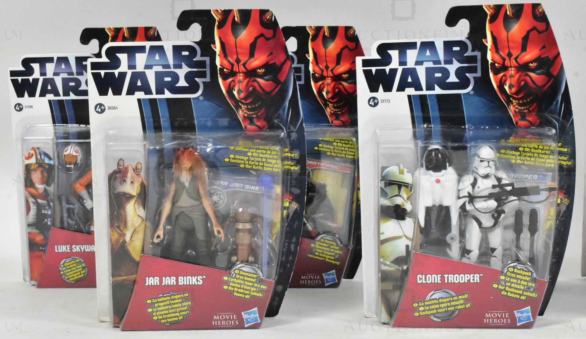 STAR WARS - 2012 HASBRO MOVIE HEROES CARDED ACTION FIGURES - Image 2 of 6