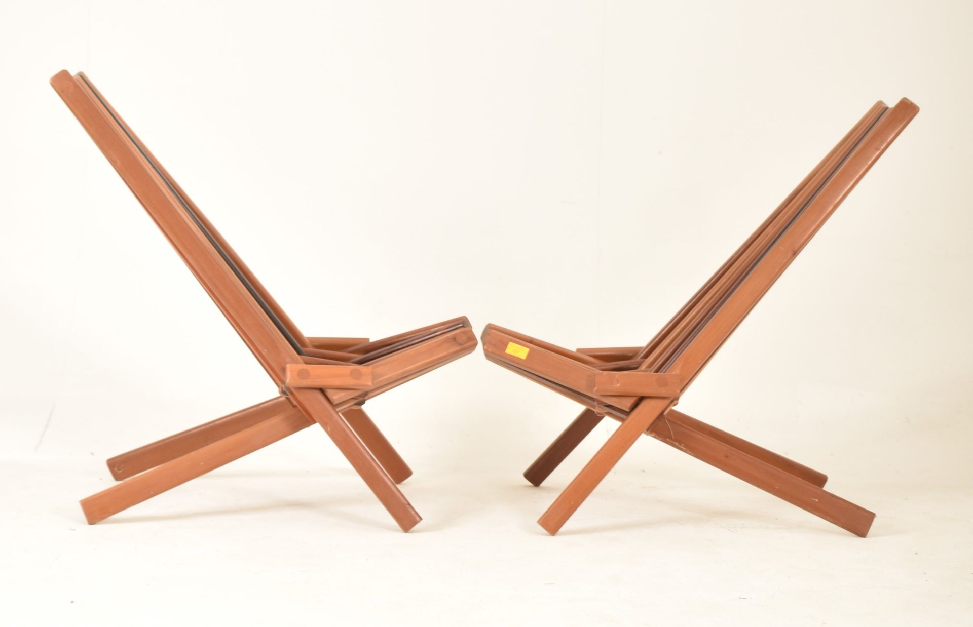 PAIR OF RETRO KENTUCKY STICK FOLDING CHAIRS - Bild 5 aus 6