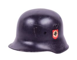 WWII SECOND WORLD WAR GERMAN M17 TRANSITIONAL HELMET