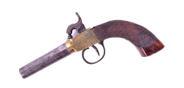 18TH CENTURY PERCUSSION CAP POCKET PISTOL