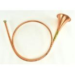 EARLY 20TH CENTURY COPPER & BRASS HUNTING HORN