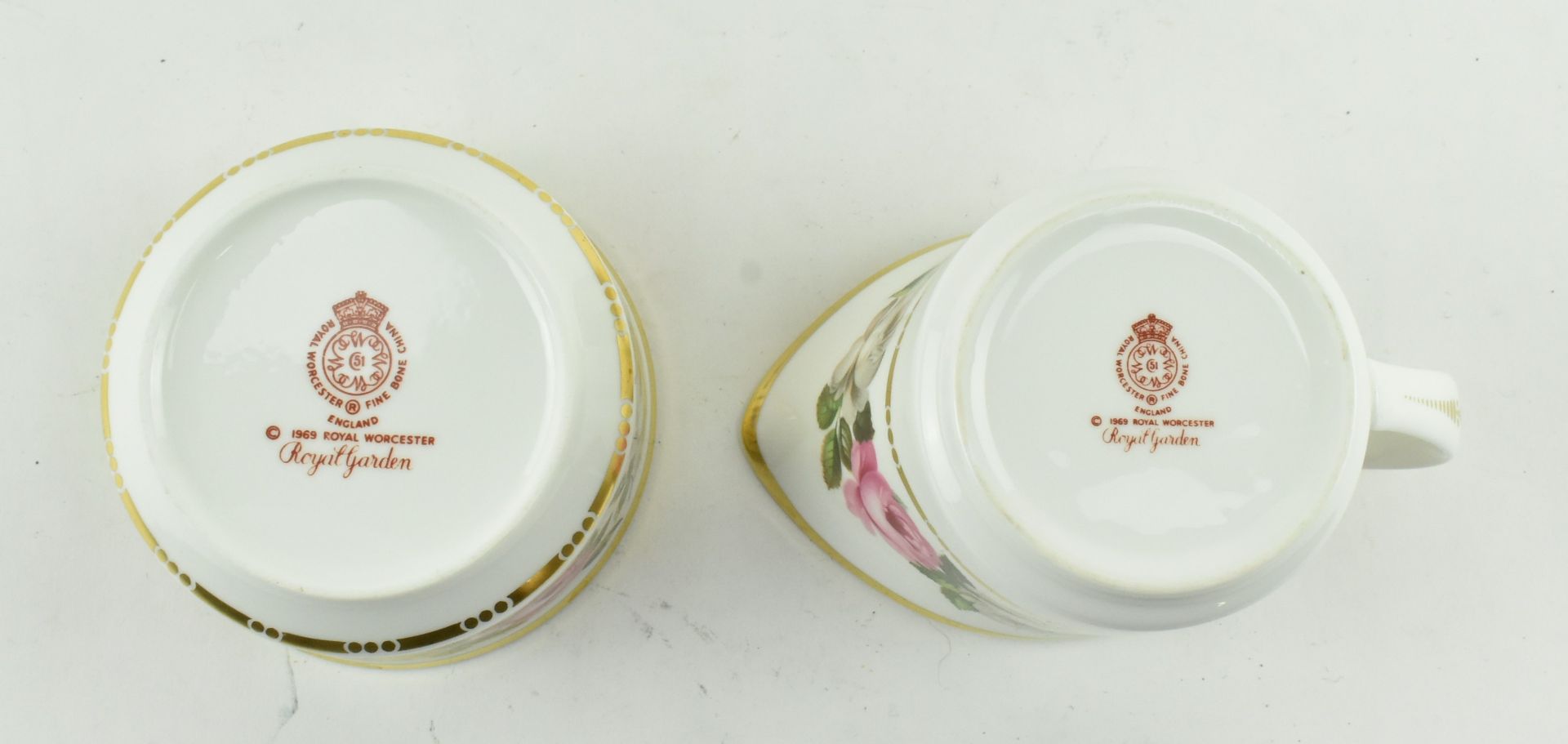 ROYAL WORCESTER - VINTAGE ROYAL GARDEN TEA SERVICE - Bild 10 aus 10