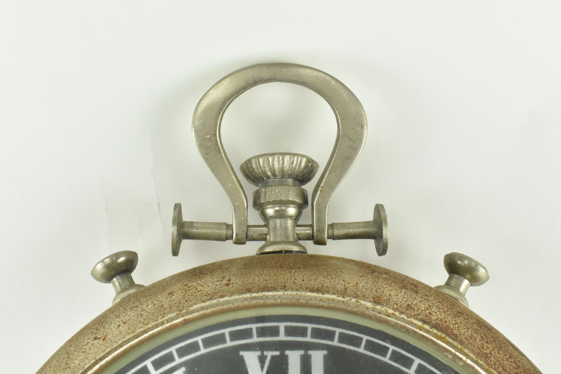 VINTAGE WALL HANGING POCKET WATCH CLOCK - Image 4 of 5