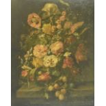 AFTER RACHEL RUYSCH (1664-1750) - STILL LIFE OLEOGRAPH PRINT