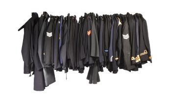 LARGE COLLECTION OF POST WAR BRITISH UNIFORM TUNICS