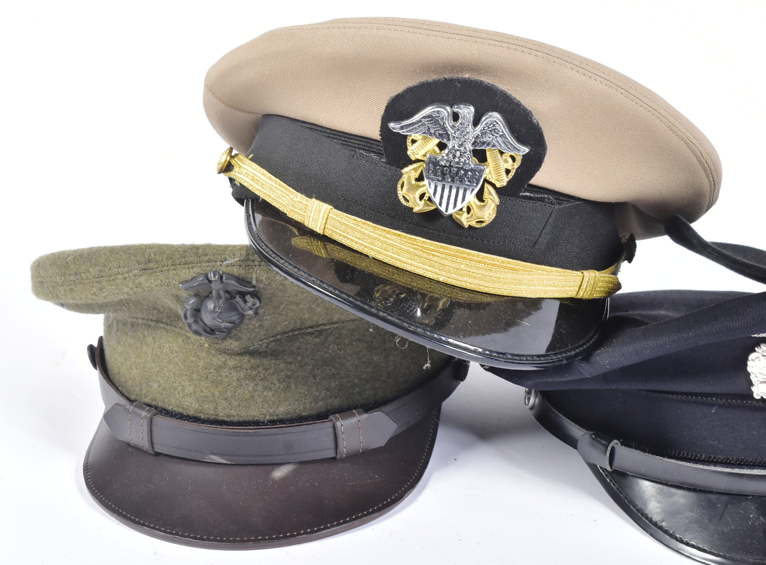 COLLECTION OF REENACTMENT US UNITED STATES MILITARY VISORS - Image 2 of 4