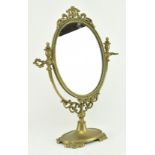 VINTAGE MID CENTURY ROCOCO STYLE BRASS SWING DESK MIRROR