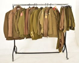 COLLECTION OF BRITISH MILITARY JACKETS / TUNICS WITH TROUSERS