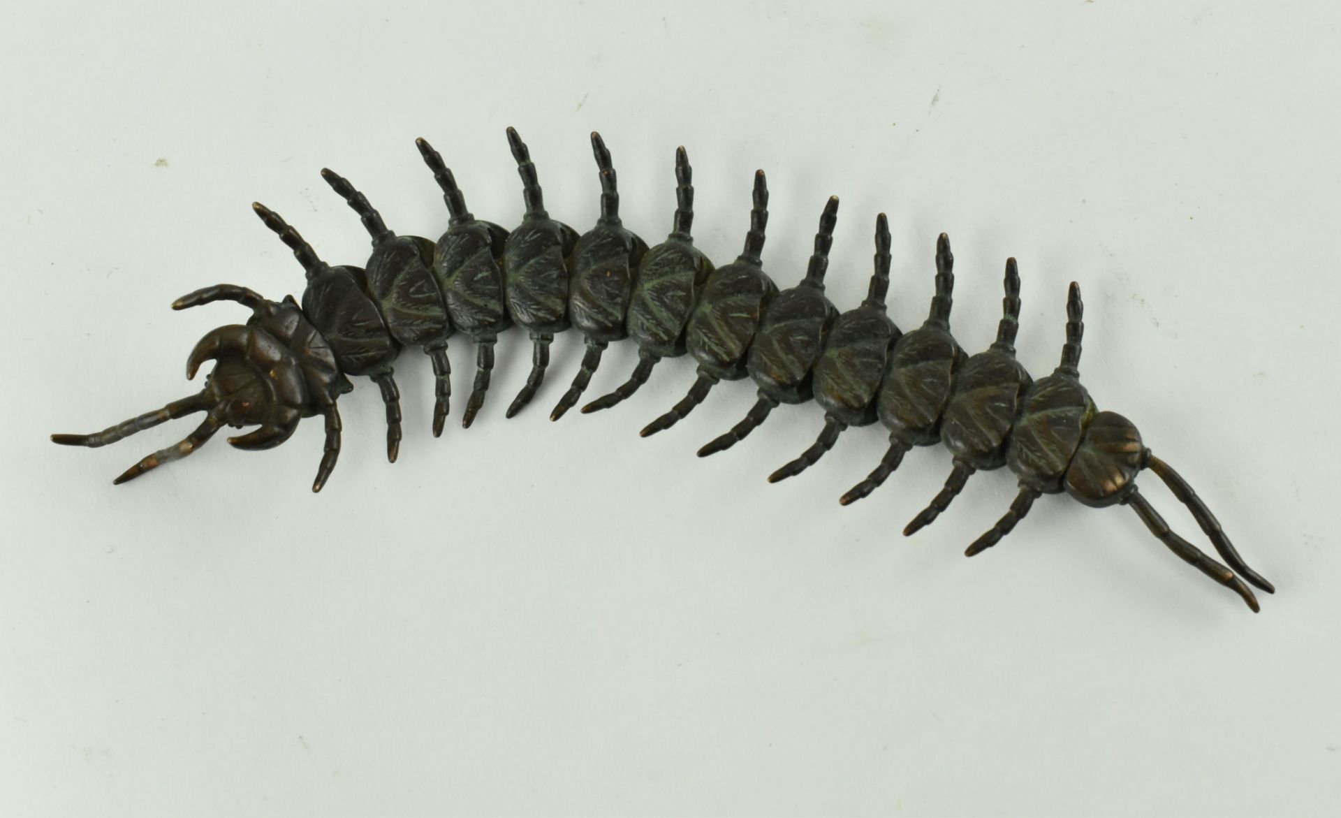 19TH CENTURY JAPANESE BRONZE ARTICULATED CENTIPEDE - Image 5 of 5