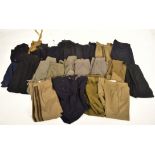 LARGE COLLECTION OF RE-ENACTMENT BRITISH MILITARY TROUSERS