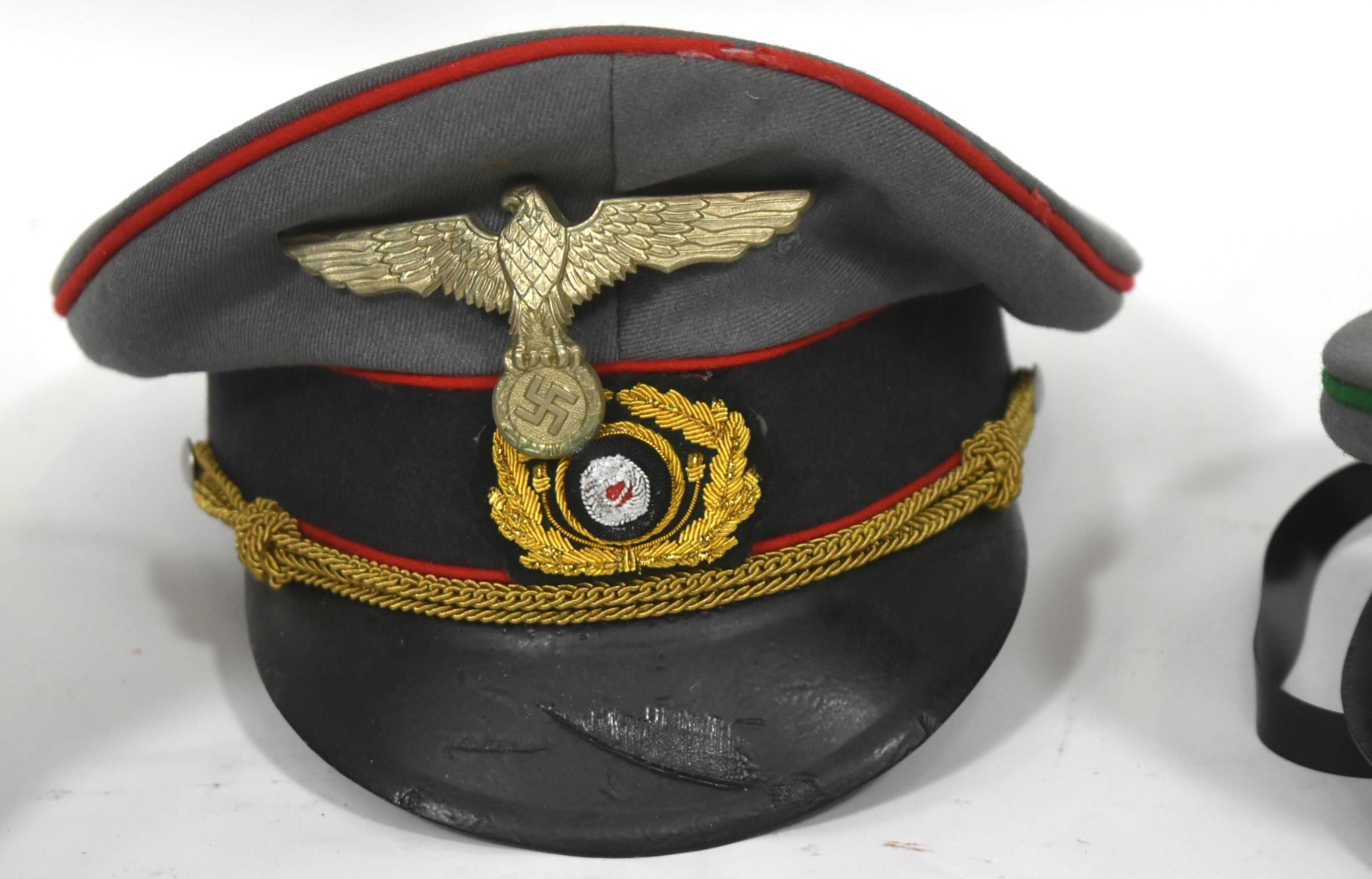 GERMAN MILITARY - X3 REPLICA GERMAN MILITARY VISORS - Image 3 of 5