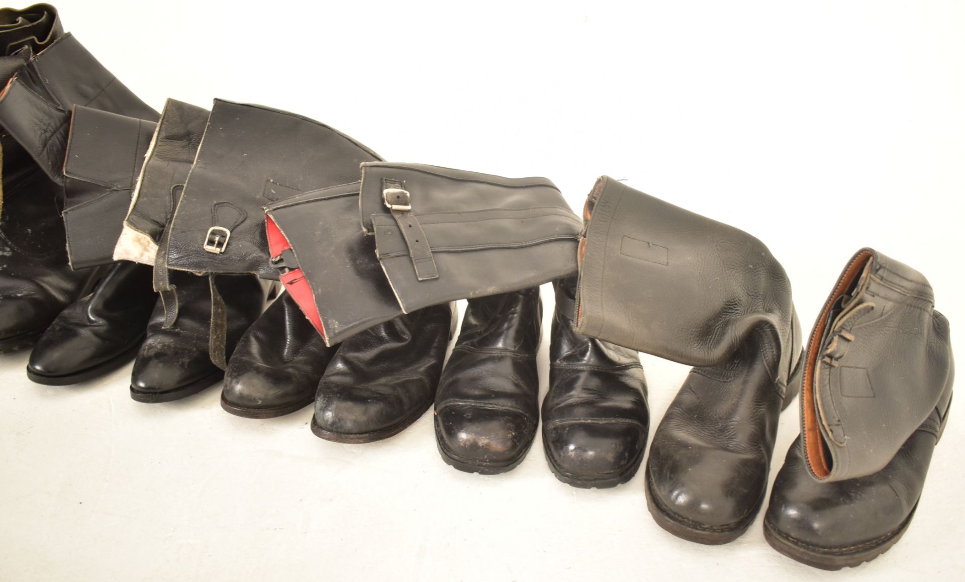 COLLECTION OF RE-ENACTMENT MILITARY & OTHERS BOOTS - Bild 4 aus 4