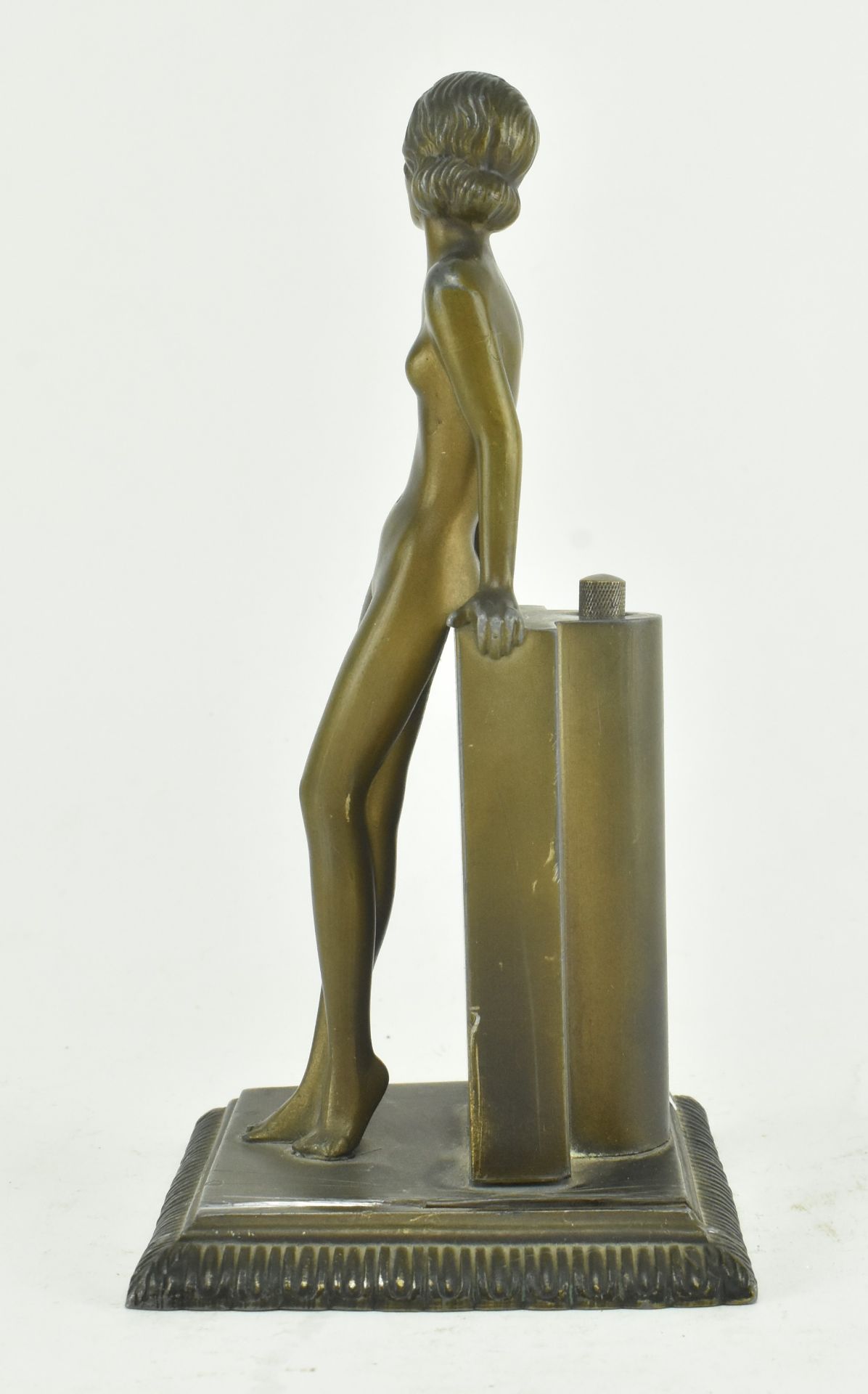 AFTER JOSEF LORENZL - ART DECO BRONZE NUDE FIGURINE STRIKER - Image 3 of 7