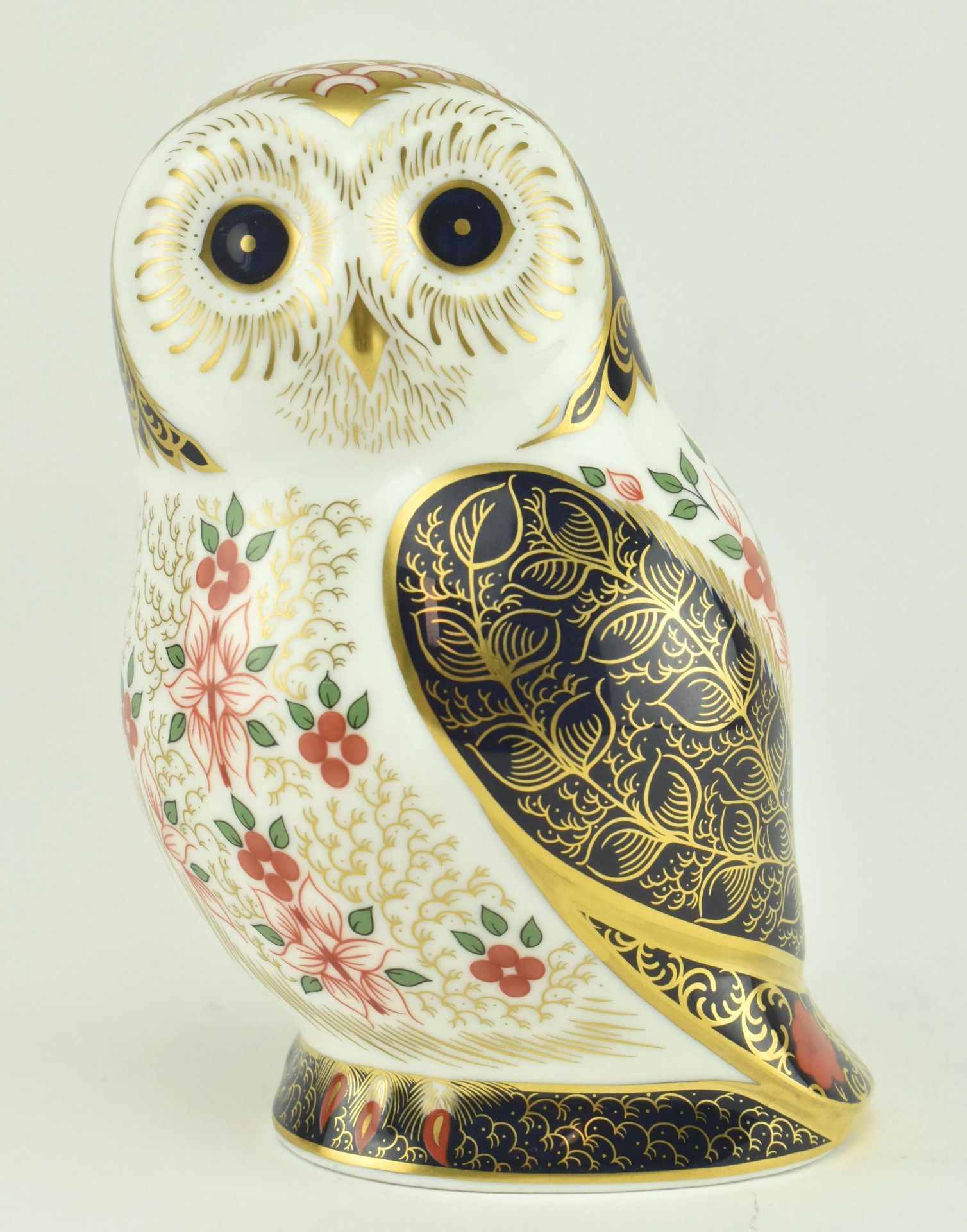 ROYAL CROWN DERBY - OLD IMARI OWL PAPERWEIGHT