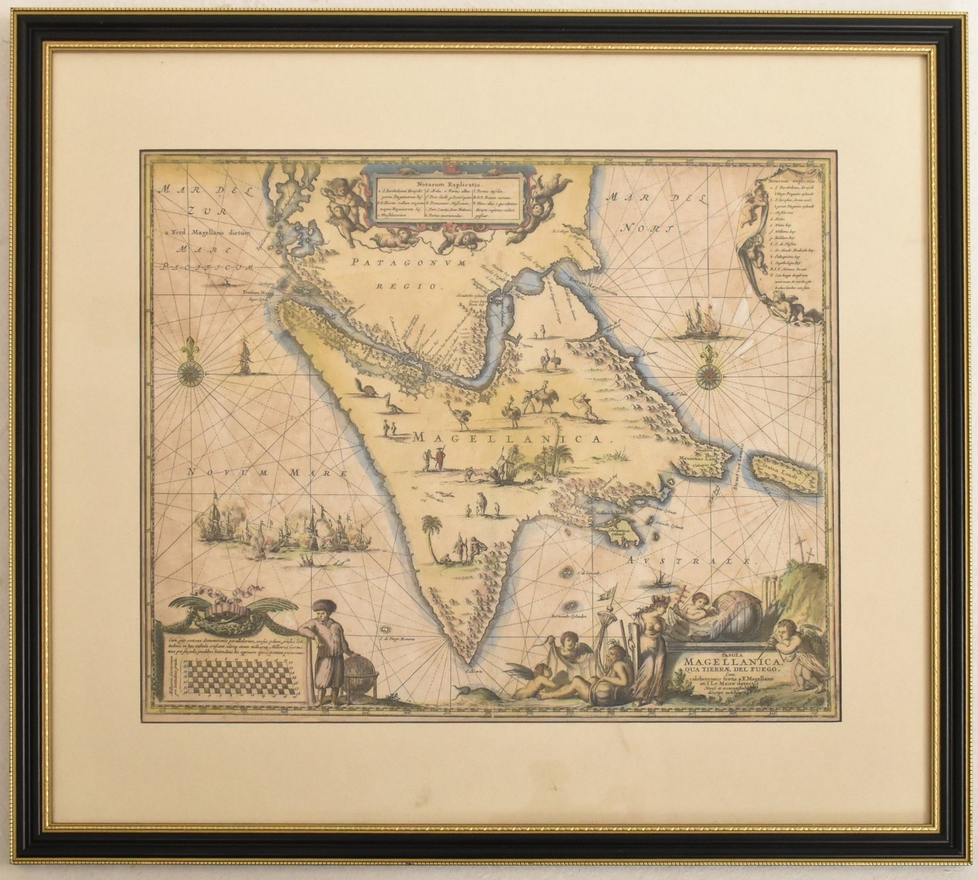 MAGELLANICA - 17th CENTURY ENGRAVED MAP OF MAGELLAN STRAIT - Bild 2 aus 4