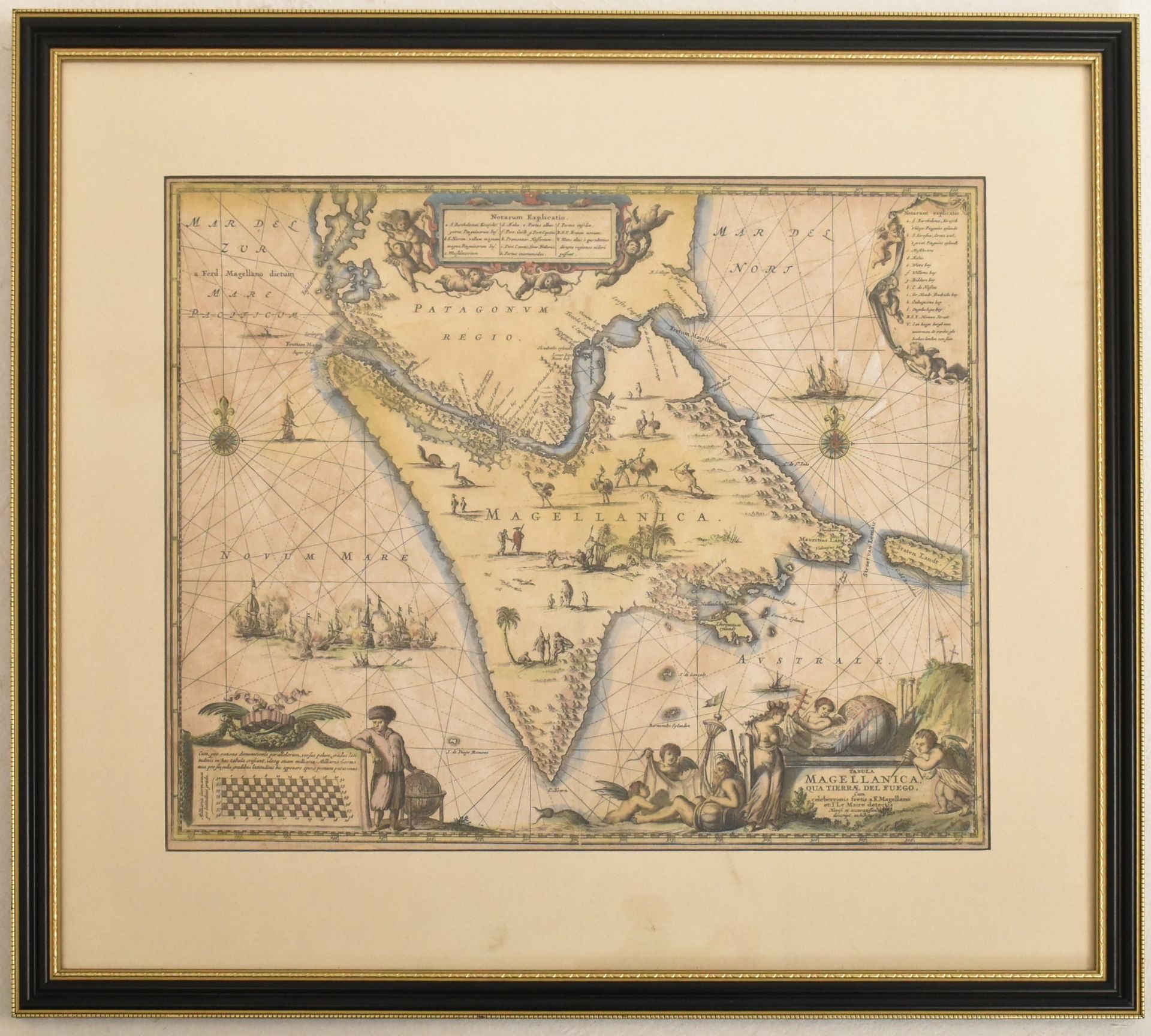 MAGELLANICA - 17th CENTURY ENGRAVED MAP OF MAGELLAN STRAIT - Image 2 of 4