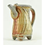 RUTHANNE TUDBALL - STUDIO POTTERY SODA GLAZED POURING JUG