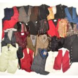 LARGE COLLECTION OF VINTAGE THEATRE & FANCY DRESS WAISTCOATS