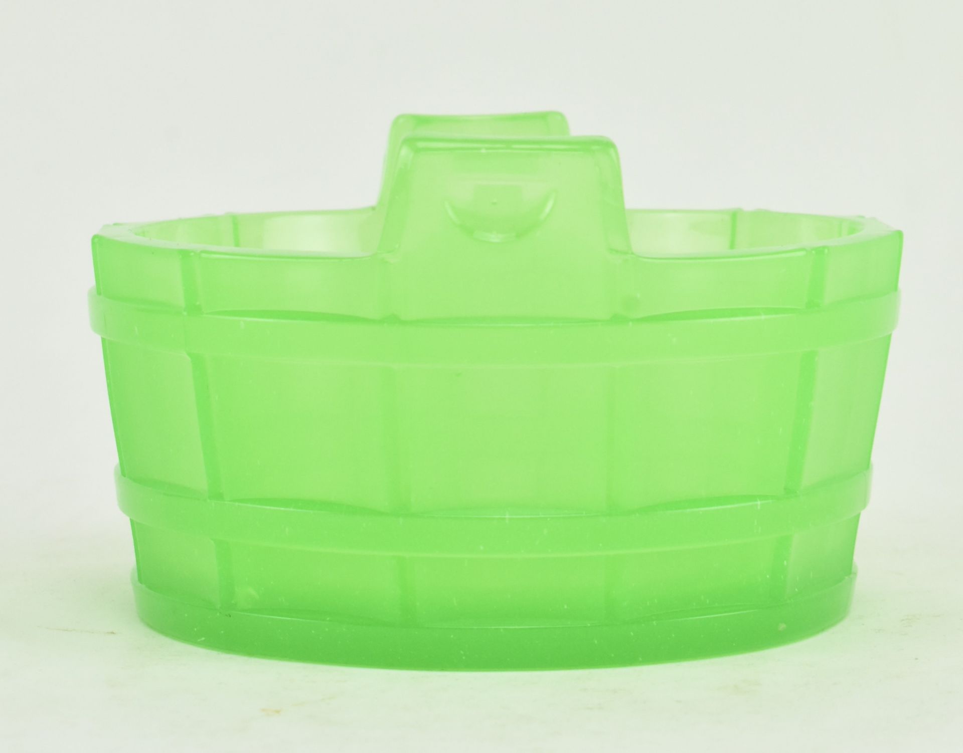 MID 19TH CENTURY URANIUM GLASS BUTTER DISH - Bild 2 aus 5