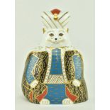 ROYAL CROWN DERBY - ROYAL CATS PERSIAN PAPERWEIGHT